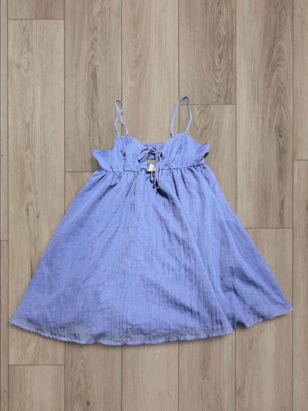 Blue Spaghetti Strap Summer Dress